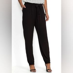 5 For $25✨️ Womens Size Small Black Joggers Tie Up High Waisted Pants + Pockets